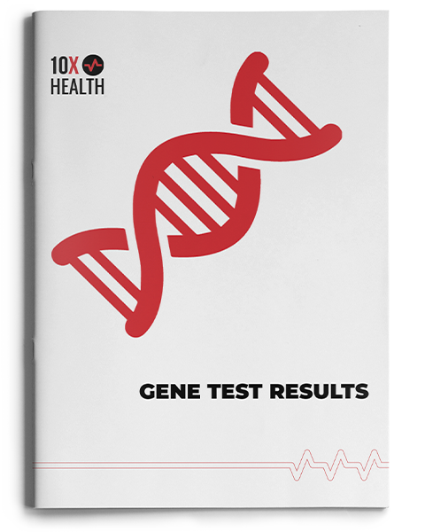 a 10X Health Gene Test Results booklet