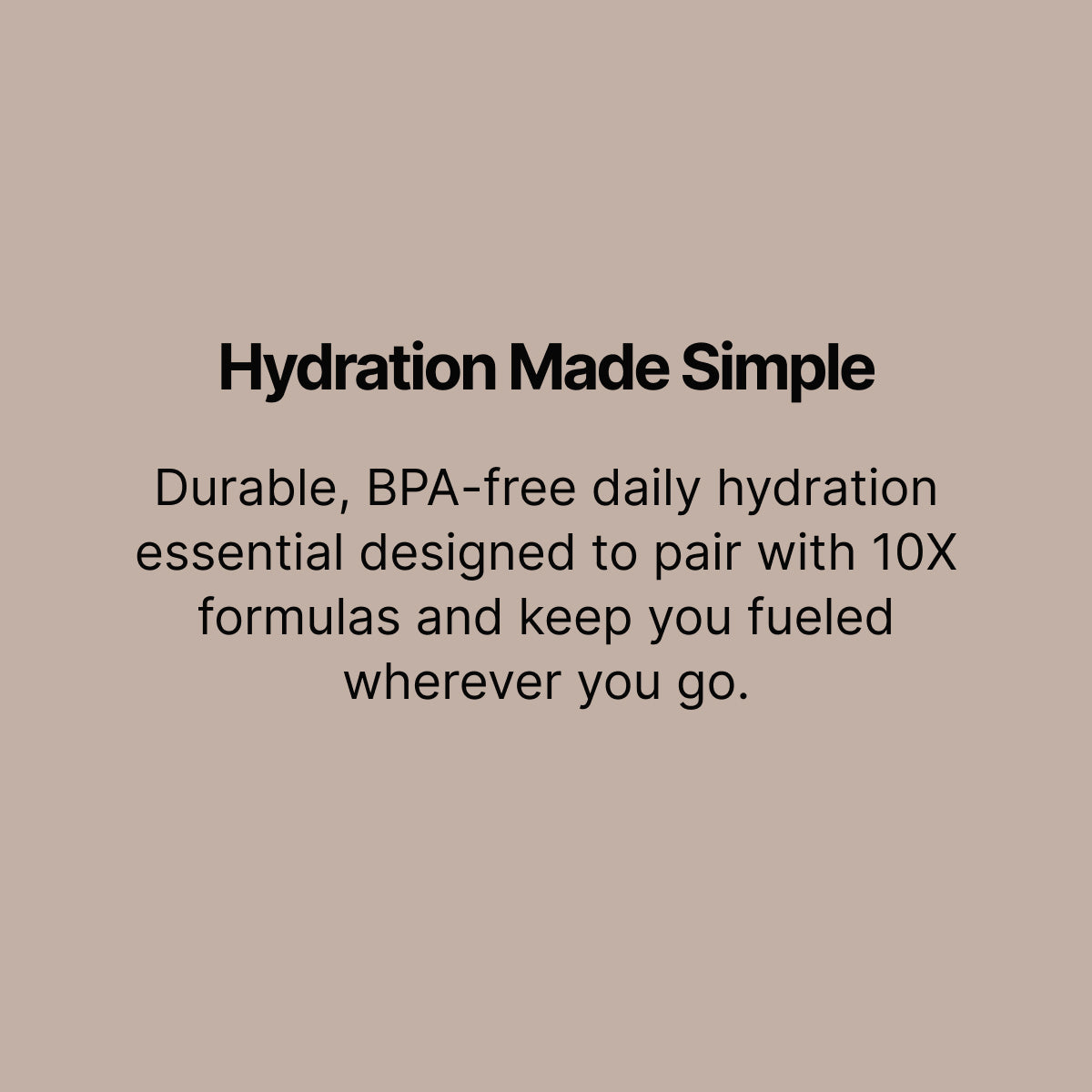 10X Health Water Bottle