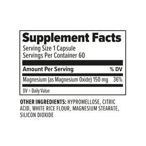 Magnesium(60 capsules)