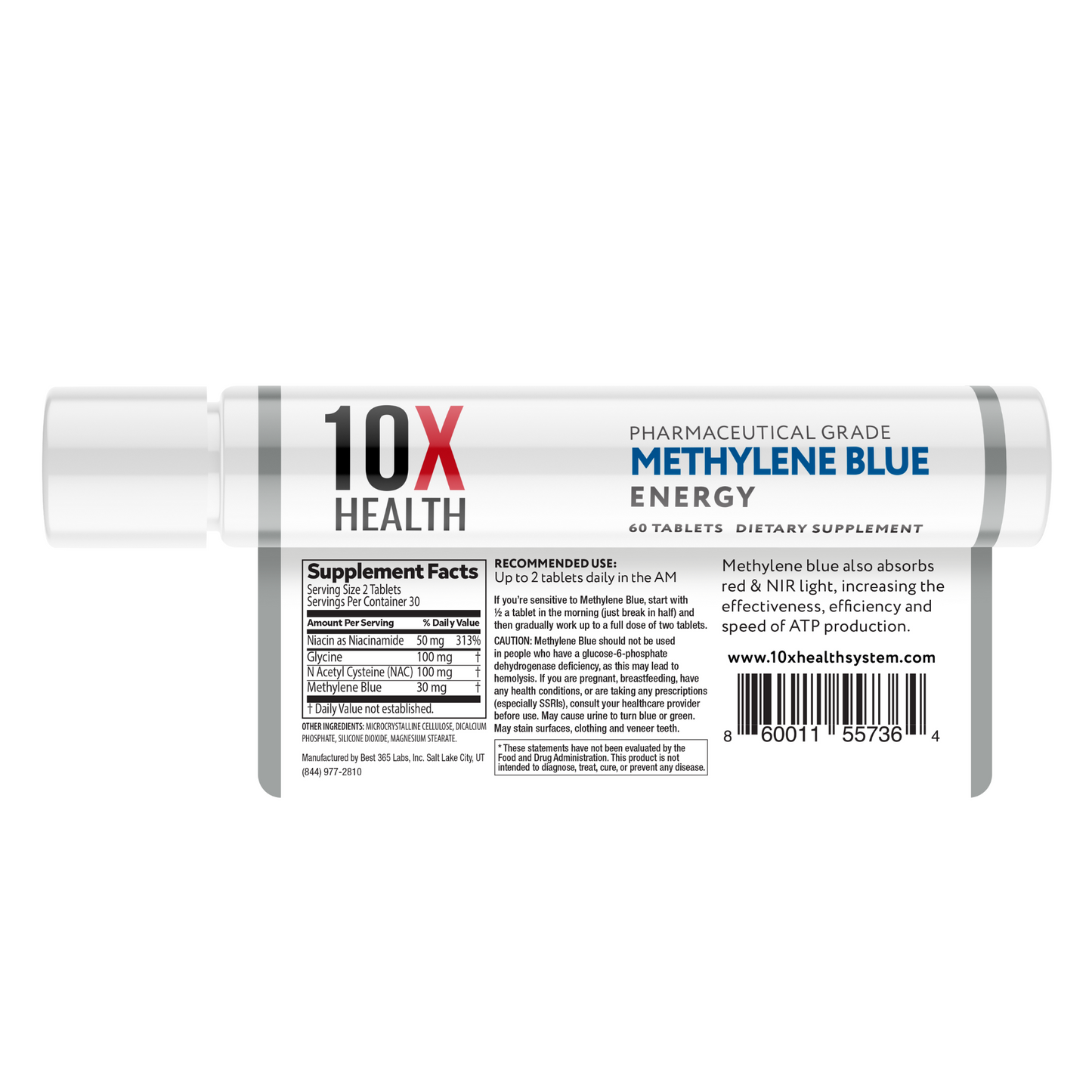 10X Methylene Blue Tablets